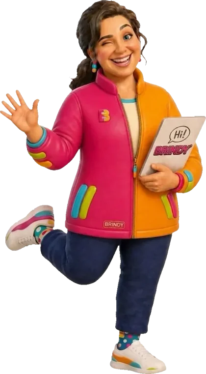 Tia Mily acenando